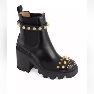 GUCCI Trip Bootie Studded 38.5